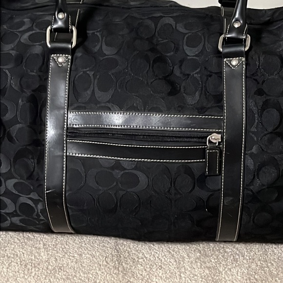 COACH BLACK TRAVEL DUFFEL BAG - Picture 11 of 16